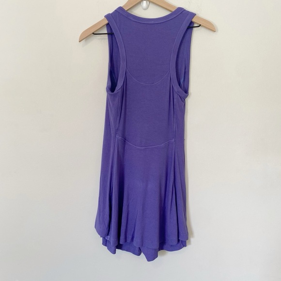Lululemon Modal Wrap Romper 4" Skort Mini Dress Charged Indigo Purple size 4 - Picture 7 of 11